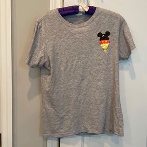 Gray Disney Mickey Ice Cream T-Shirt